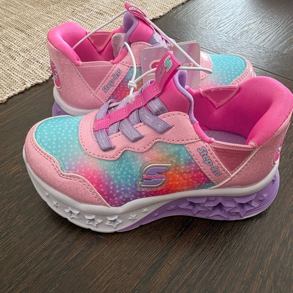 Skechers Kids' Rainbow and Pink Sneakers